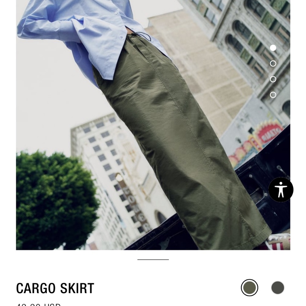 Zara cargo skirt